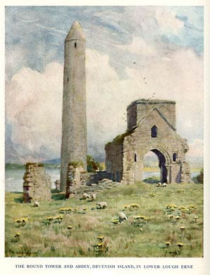 Round Tower, Devenish Is, Lough Erne, 1925