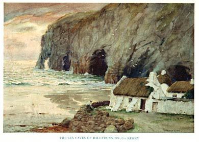 Sea Caves of Ballybunion, Kerry, 1925