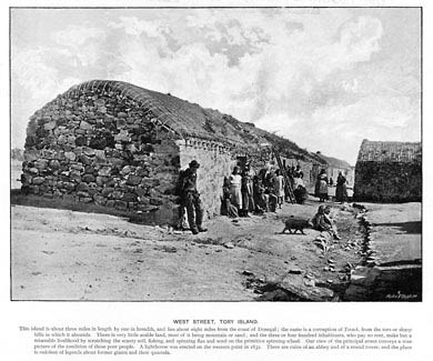West Street, Tory Island, Donegal, 1901
