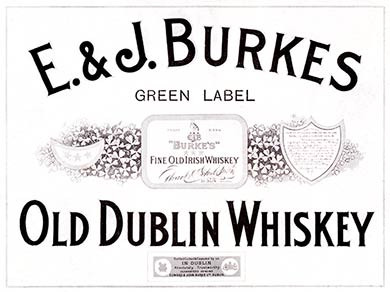 E&J Burkes Old Dublin Whisky, 1916