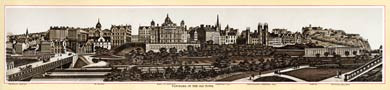 Edinburgh, Panorama of the Old Town