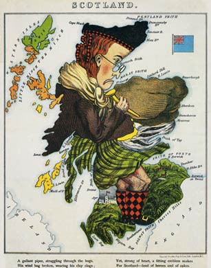 Humourous Map of Scotland