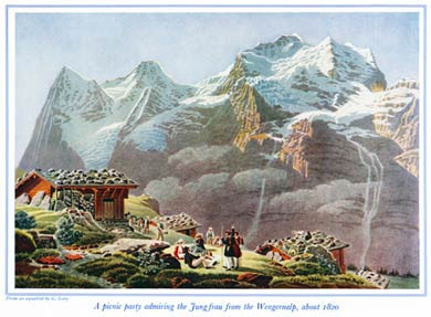 Jungfrau from the Wengernalp