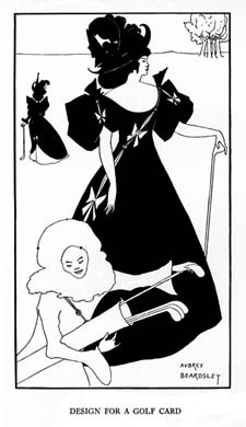 Aubrey Beardsley, Golf Card