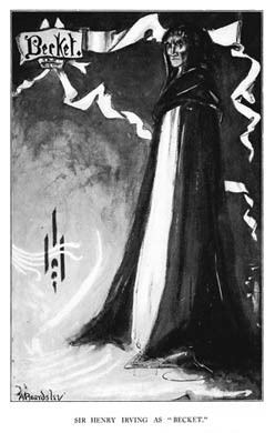 Aubrey Beardsley, Sir Henry Irving as Becket
