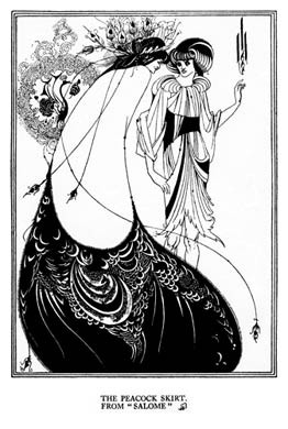 Aubrey Beardsley, Salome, The Peacock Skirt