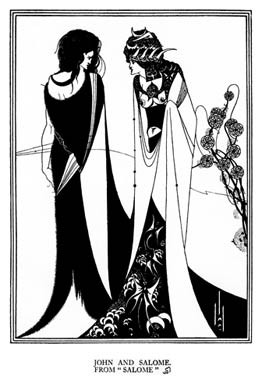 Aubrey Beardsley, Salome, John and Salome