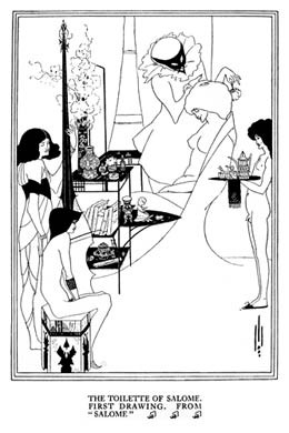 Aubrey Beardsley, The Toilette of Salome, First Drawing