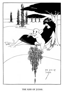 Aubrey Beardsley, The Kiss of Judas