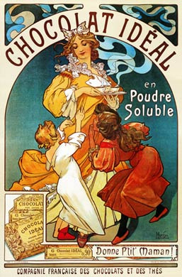Mucha, Chocolat Ideal, 1897