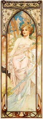 Mucha, Morning Awakening, 1899
