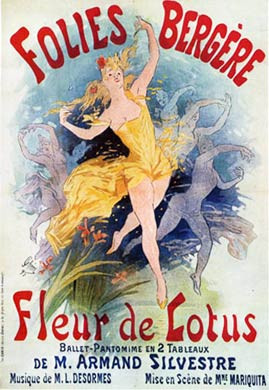 Cheret, Folies Bergere, Fleur De Lotus, 1893