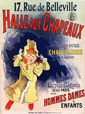 Cheret, Halle Aux Chapeaux, 1894