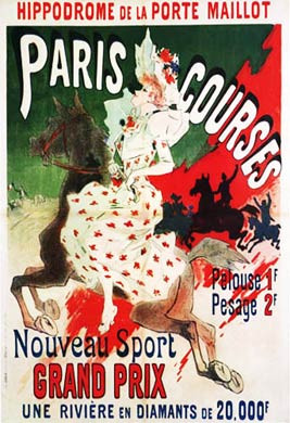 Cheret, Paris Courses, 1890