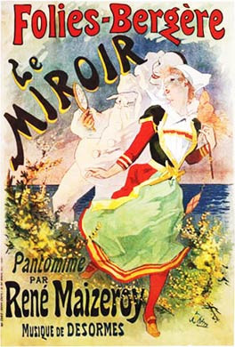 Cheret, Folies Bergere, Le Miroir, 1892