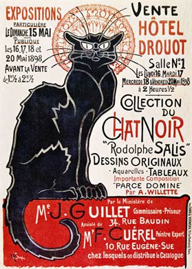 Steinlen, Chat Noir Sale, 1898