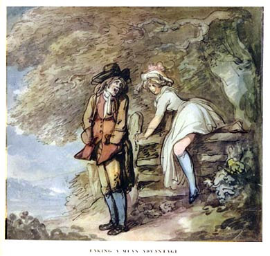 Rowlandson, Taking A Mean Advantage
