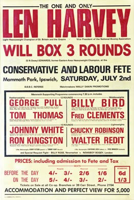 Len Harvey Boxing Poster
