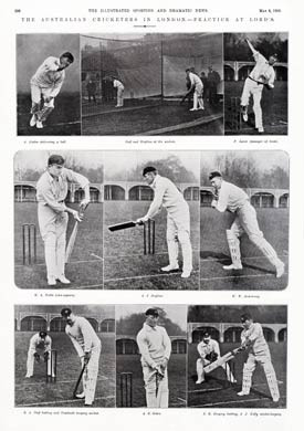 Australian Tourists Practice, 1905