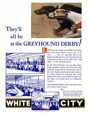 Greyhound Derby, White City, 1932