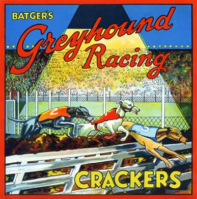 Batgers Greyhound Racing Crackers, 1930