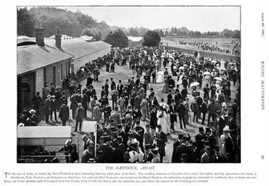Ascot, The Paddock, 1895