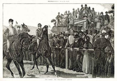The Derby, Preliminary Canter, 1884