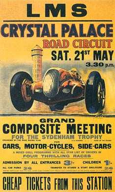 Crystal Palace, Motor Racing, 1938