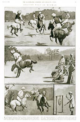 Station Polo In Burmah, 1906