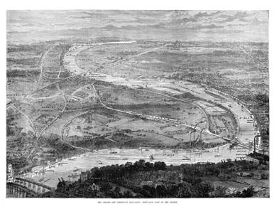 Boat Race Course, 1875