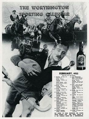 Worthington Sports Calendar, Feb 1932