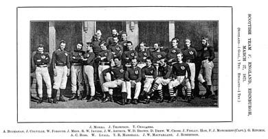 Scotland's First Rugby Team, 1871