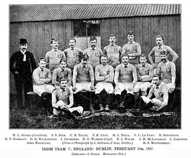 Ireland, v England, 1887