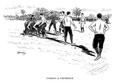 Forming A Scrummage, 1896