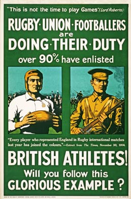Rugby Union Footballers Are Doing Their Duty, 1915