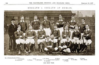 Ireland Team v England, 1897