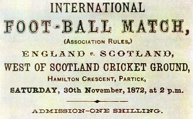 England v Scotland, 1872