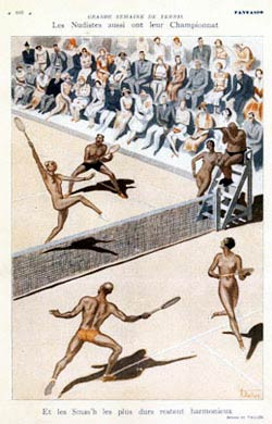 French Nudist Tennis