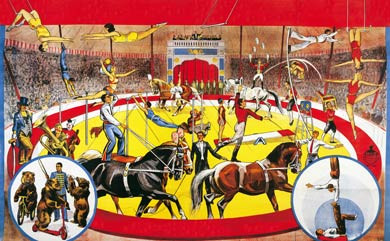 STCS1001, European Circus Poster