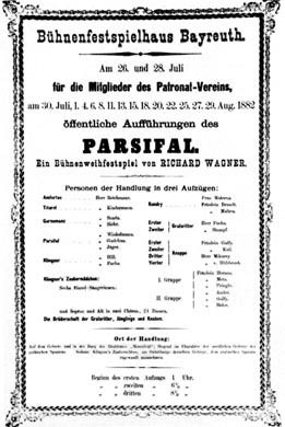 Parsifal Premiere 1882