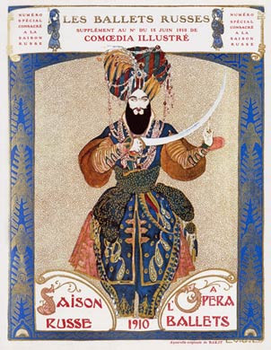 Leon Bakst, Ballets Russes, 1910