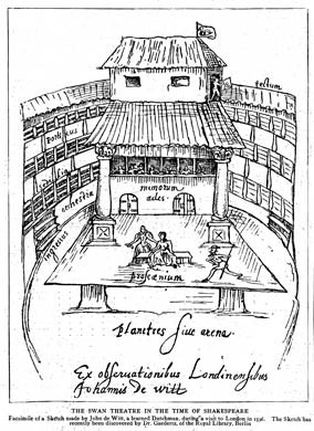 Swan Theatre, 1596