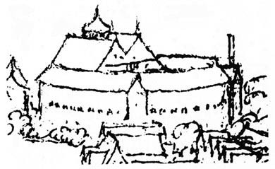 The Globe Theatre, Wenceslaus Hollar, Sketch