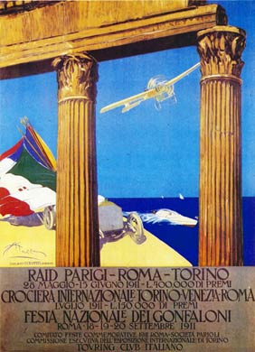 Raid Parigi Roma Torino, 1911