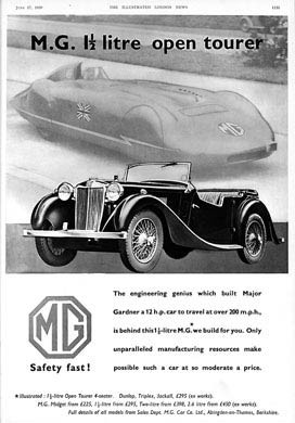 MG Open Tourer, 1939