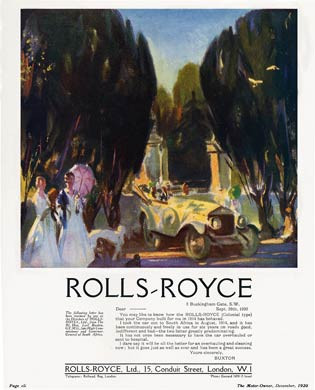 Rolls Royce, 1920