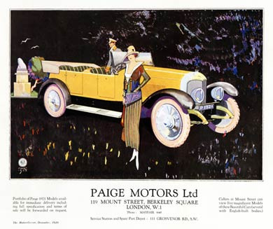 Paige Motors 1921
