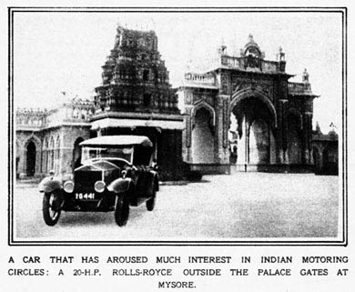 Rolls Royce in India, 1924