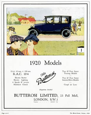 Butterosi Cars, 1920