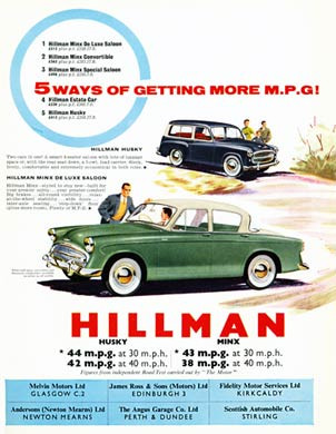 Hillman Minx and Husky, 1957